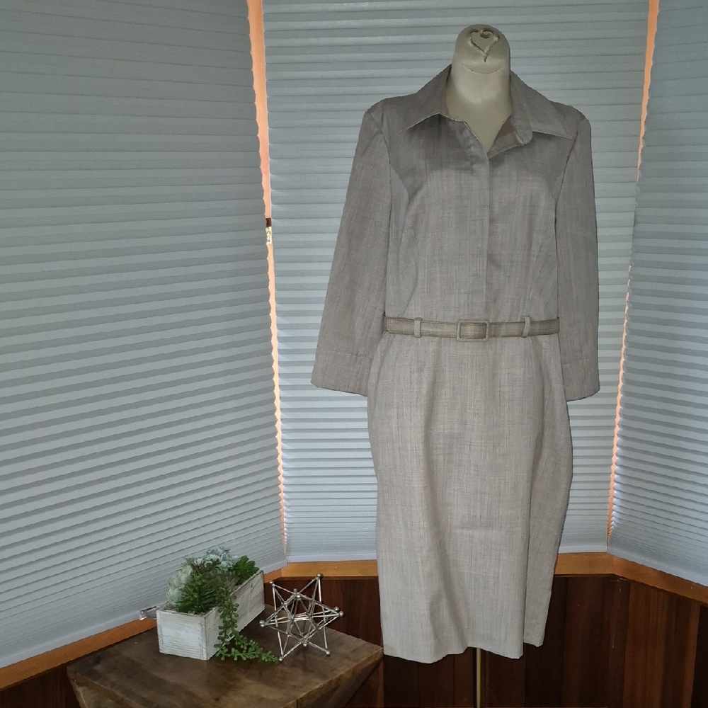 Pendleton Classic Camel Belted Dress